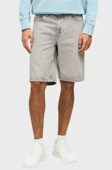 Мужские серые джинсовые шорты Серый 36 BOSS 50557460;031