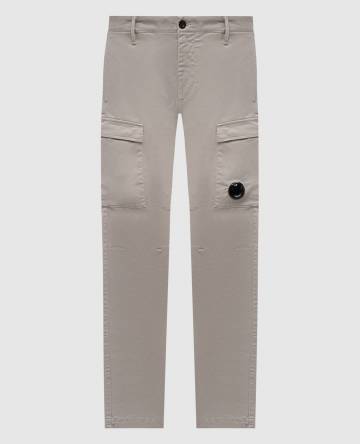 Серые брюки карго с нашивкой логотипа Серые брюки карго с нашивкой логотипа