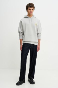 Хлопковая кофта Drôle de Monsieur Le Hoodie Slogan Calligraphy