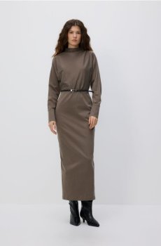 Reserved - Сукня з ланцюжком на поясі - бежевий - 311HU-80X