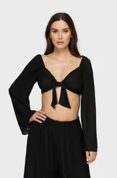 Женский черный топ Черный ONESIZE MARC&ANDRE LB23-02