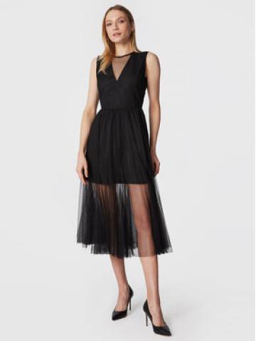 TWINSET Коктейльна сукня 231TP2721 Чорний Regular Fit TWINSET Коктейльна сукня 231TP2721 Чорний Regular Fit