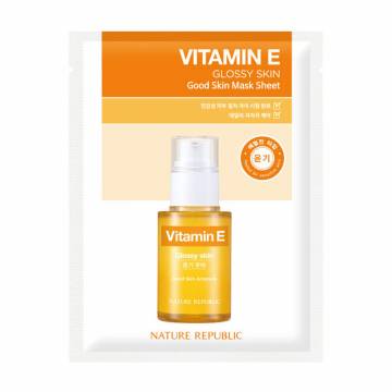 Тканевая маска для лица Nature Republic Good Skin Vitamin E Mask Sheet, 24 г Тканевая маска для лица Nature Republic Good Skin Vitamin E Mask Sheet, 24 г
