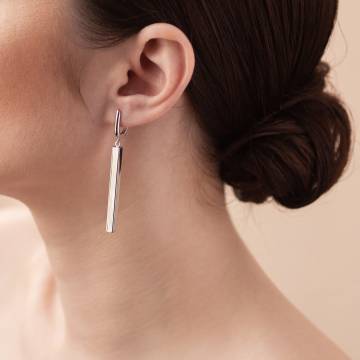 Серебряные серьги "Лаконичность" 122599 Серебряные серьги "Лаконичность" 122599