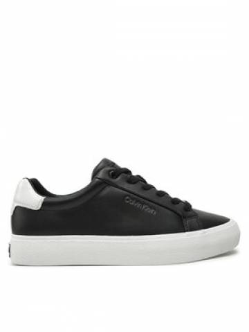 Calvin Klein Снікерcи Vulc Lace Up Texture Fox - Lth HW0HW02439 Чорний Calvin Klein Снікерcи Vulc Lace Up Texture Fox - Lth HW0HW02439 Чорний