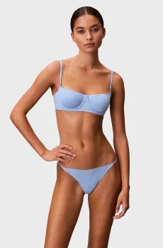 Женские голубые трусики STRING BIKINI Голубой XS Calvin Klein LV00QF8086