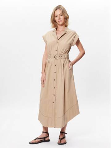 TWINSET Сукня-сорочка 231TT2102 Бежевий Regular Fit TWINSET Сукня-сорочка 231TT2102 Бежевий Regular Fit