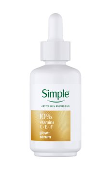 Сыворотка для лица Simple Glow+  Serum 10% Vitamins C+E+F, 30 мл