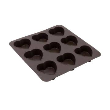 Форма для выпечки маффинов Lessner Chef Choco квадратная, на 9 штук, 25*25*3 см (10245) Форма для выпечки маффинов Lessner Chef Choco квадратная, на 9 штук, 25*25*3 см (10245)
