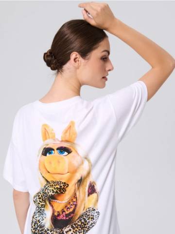 Футболка з принтом Muppets - білий Футболка з принтом Muppets - білий