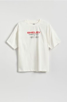 Reserved - Футболка Shelby - кремовий - 865IX-01X