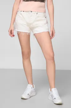 Женские белые джинсовые шорты Белый 25 Guess W1GD19.D4DQ1;DPAN