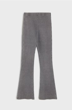 Рубчасті розкльошені штани - темно-сірий