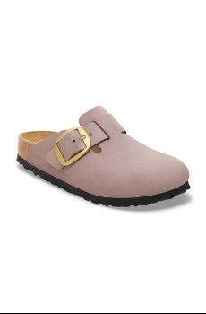 Шлепанцы из нубука Birkenstock Boston Big Buckle