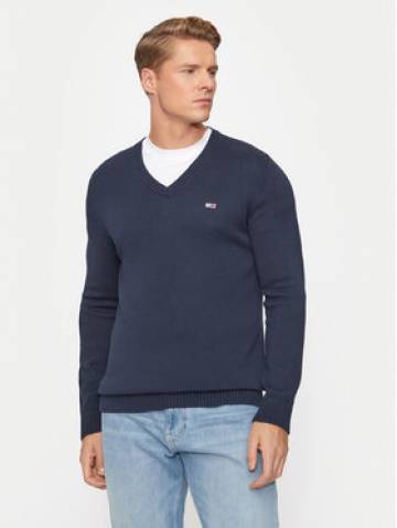 Tommy Jeans Светр Essential DM0DM19429 Cиній Slim Fit Tommy Jeans Светр Essential DM0DM19429 Cиній Slim Fit