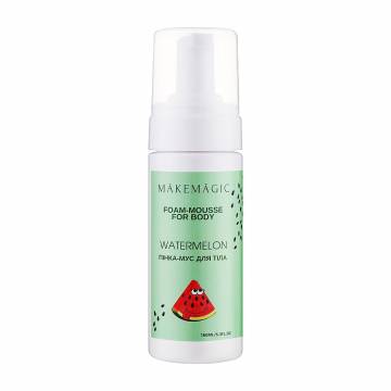 Пенка-мусс для тела MAKEMAGIC Watermelon Foam-Mousse For Body Арбуз, 160 мл Пенка-мусс для тела MAKEMAGIC Watermelon Foam-Mousse For Body Арбуз, 160 мл