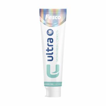 Зубная паста Fesco Ultra Mouth Fresh Свежесть, без фтора, 100 мл Зубная паста Fesco Ultra Mouth Fresh Свежесть, без фтора, 100 мл
