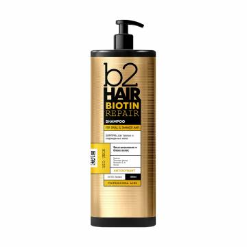 Шампунь b2Hair Biotin Repair Shampoo для тусклых и поврежденных волос, 1 л Шампунь b2Hair Biotin Repair Shampoo для тусклых и поврежденных волос, 1 л