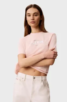 Женская розовая футболка CLASSIC RESORT Розовый S Calvin Klein Jeans LV047G807G