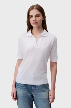 Женское белое поло REFINED Белый XXS Calvin Klein LV044B208G