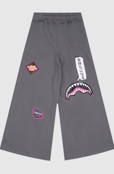 Детские серые спортивные штаны Shark in Japan