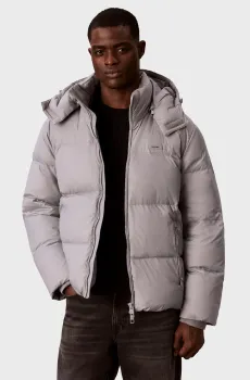Мужской серый пуховик DETACHABLE Серый XXL Calvin Klein LV04LH503G