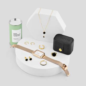 Ювелирный комплект украшения Minimal С-89 Сет Затмение Ювелирный комплект украшения Minimal С-89 Сет Затмение