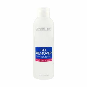 Средство для снятия гель-лака и биогеля Jerden Proff Gel Remover Комплекс витаминов, 200 мл Средство для снятия гель-лака и биогеля Jerden Proff Gel Remover Комплекс витаминов, 200 мл