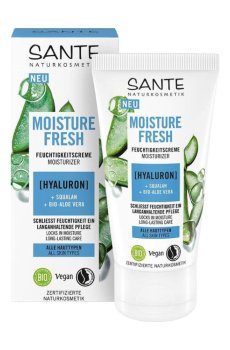 Увлажняющий биокрем для лица Sante Moisture Fresh Moisturizer с гиалуроновой кислотой и алоэ, 50 мл