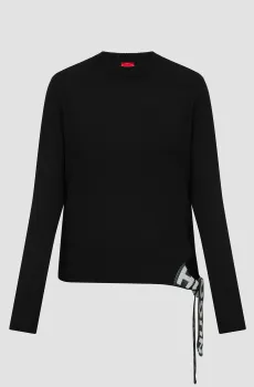 Женский черный джемпер Черный L HUGO 50518313;001