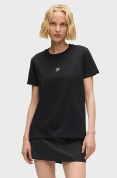 Женская черная футболка ESSENTIAL Черный XL Karl Lagerfeld B1W17091