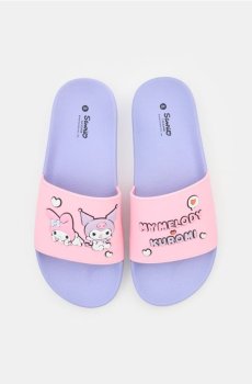 Капці з 3D аплікаціями Hello Kitty - Фіолетовий