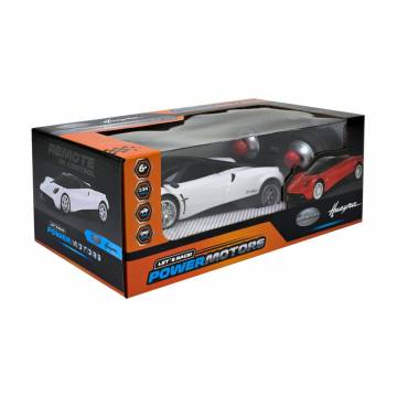 Автомодель Powermotors Pagani Huayra 1:24, на радиоуправлении, 19*8*4 см, белая, от 6 лет (PM2404 WHITE) Автомодель Powermotors Pagani Huayra 1:24, на радиоуправлении, 19*8*4 см, белая, от 6 лет (PM2404 WHITE)