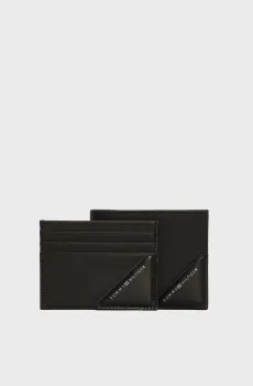 Мужской набор аксессуаров (кошелек, кардхолдер) TH SAFFIANO CC HOLDER & MINI CC Черный ONESIZE Tommy Hilfiger AM0AM12794