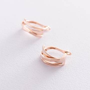 Серьги из красного золота с06272 Серьги из красного золота с06272