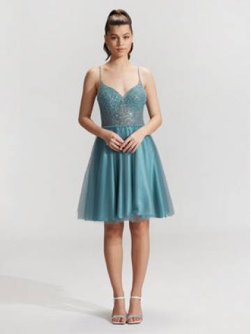 Hey Kyla Коктейльна сукня 5AG014HK Голубий Regular Fit Hey Kyla Коктейльна сукня 5AG014HK Голубий Regular Fit