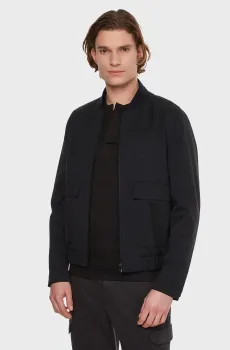 Мужской черный бомбер TRAVEL GABARDINE BOMBER Черный S Calvin Klein K10K109946