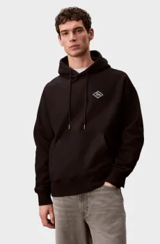 Мужское черное худи LS PREMIUM FLEECE MATCHBOX HOODI Черный L Calvin Klein Jeans LV14RE202G