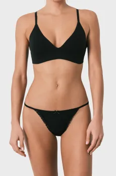 Женские черные трусики Черный XS womensecret 873043