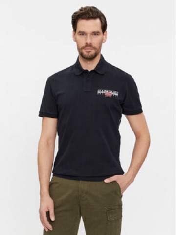 Napapijri Поло E-Aylmer NP0A4HTN Чорний Regular Fit Napapijri Поло E-Aylmer NP0A4HTN Чорний Regular Fit