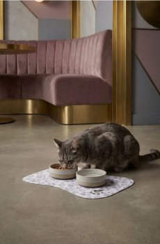 Нековзкий килимок для тварин - сірий