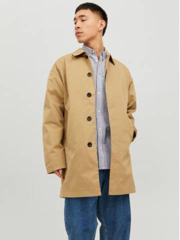 Jack&Jones Демісезонний плащ 12237692 Бежевий Regular Fit Jack&Jones Демісезонний плащ 12237692 Бежевий Regular Fit