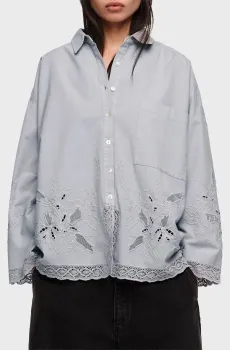 Женская голубая рубашка Голубой M Bimba Y Lola 261BR2001.10401