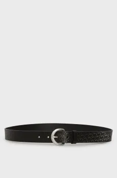 Женский черный кожаный ремень CLASSIC 30MM Черный 90 Calvin Klein LV04K7019G