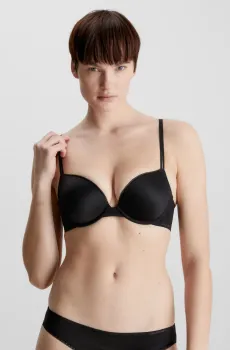 Женский черный бюстгальтер PLUNGE Черный 38C Calvin Klein 000QF4083E
