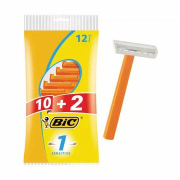Одноразовые станки для бритья BIC 1 Sensitive мужские, 12 шт Одноразовые станки для бритья BIC 1 Sensitive мужские, 12 шт