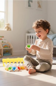 Навчальна іграшка – яйця для співставлення форм - різнобарвний