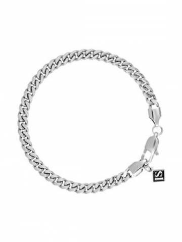 ICED STUFF Браслет Curb Cuban Link Біле золото ICED STUFF Браслет Curb Cuban Link Біле золото
