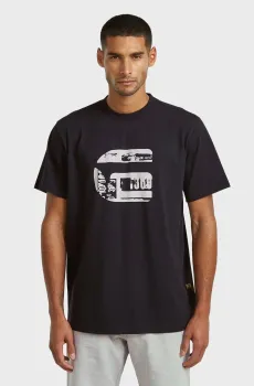 Мужская черная футболка G icon Черный XL G-Star RAW D28823,E385