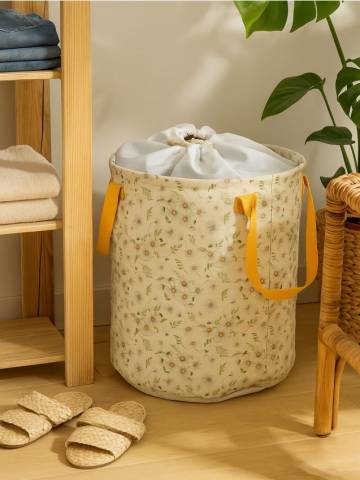 Кошик для білизни - кремовий